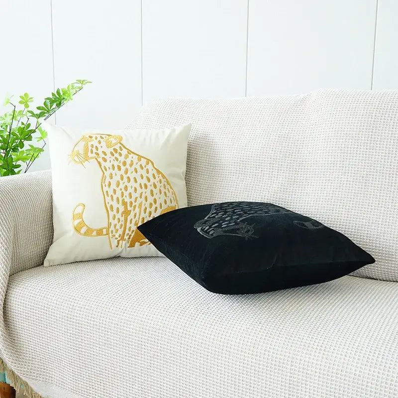 Black Leopard Pillowcase