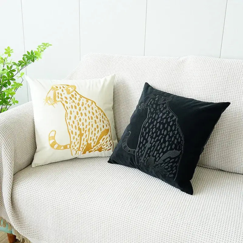 Black Leopard Pillowcase