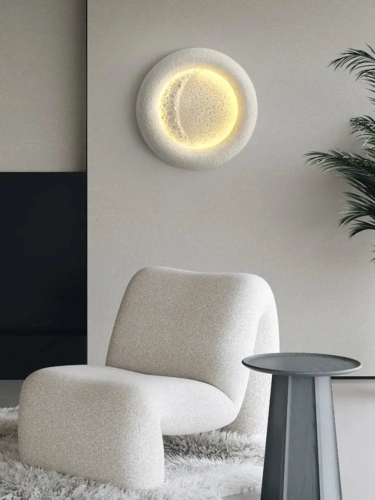 Cream Breeze Moon Lamp
