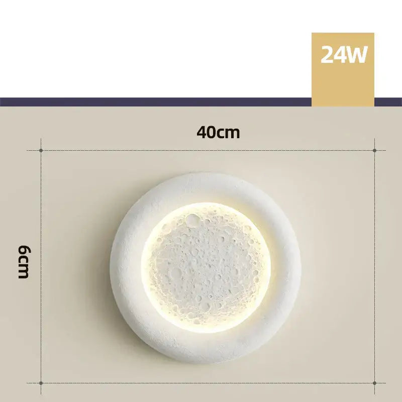 Cream Breeze Moon Lamp