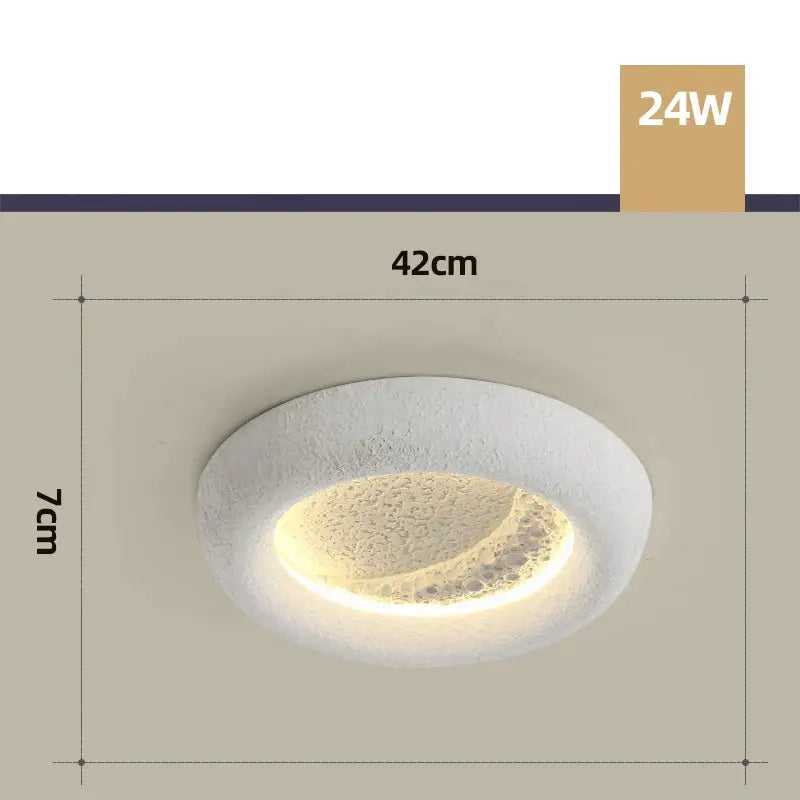 Cream Breeze Moon Lamp
