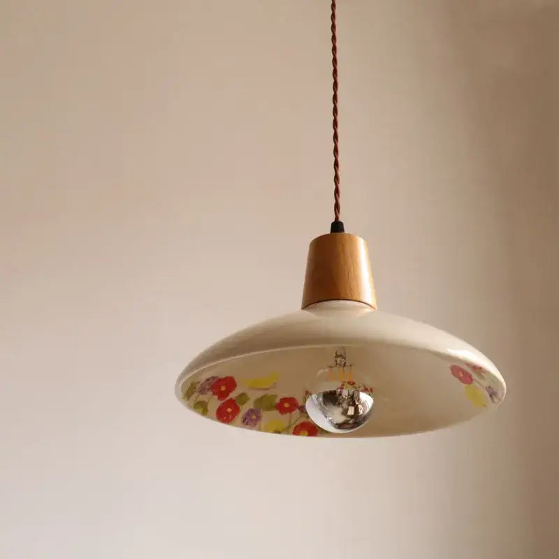Cream Ceramic LED Pendant