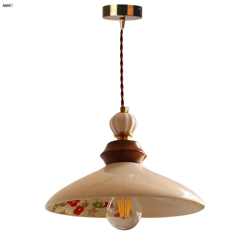 Cream Ceramic LED Pendant