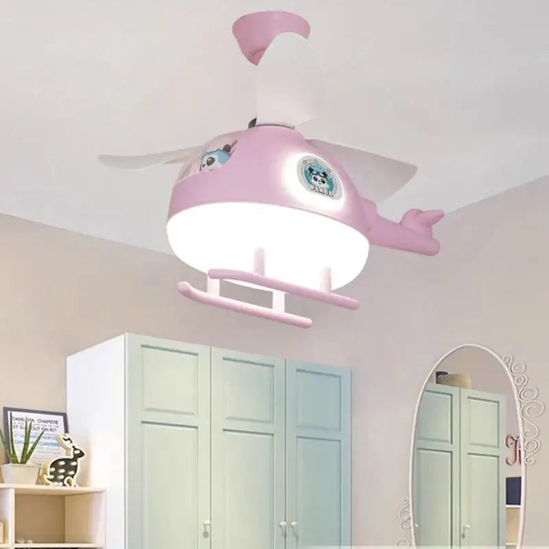 Cream Helicopter Ceiling Fan