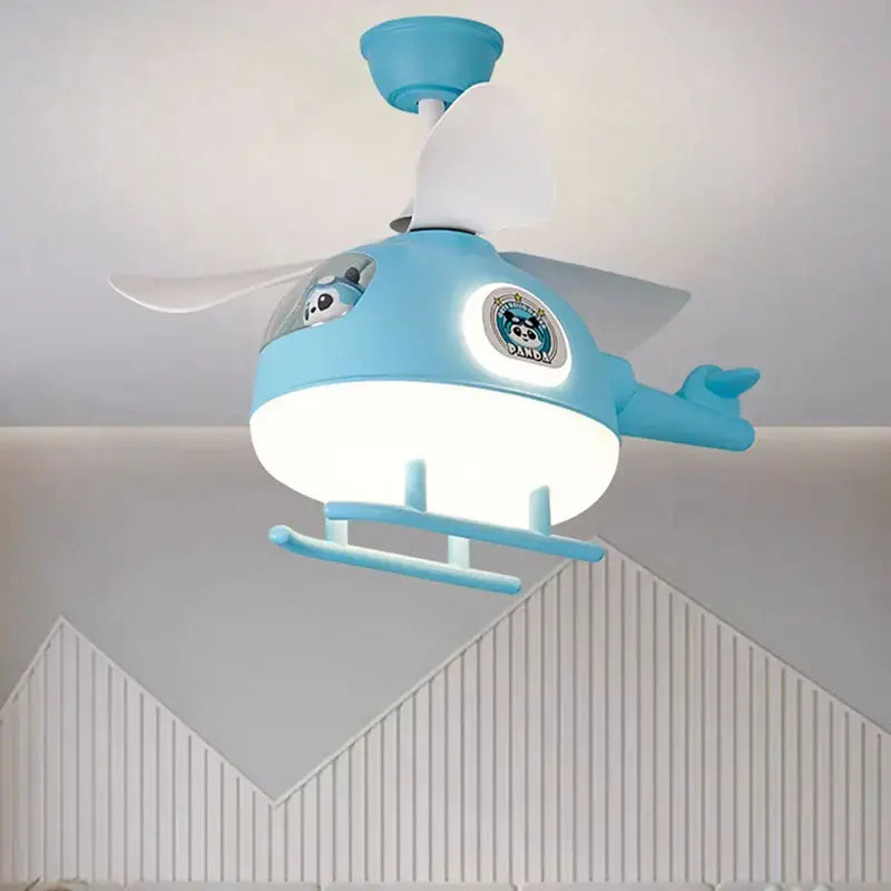 Cream Helicopter Ceiling Fan