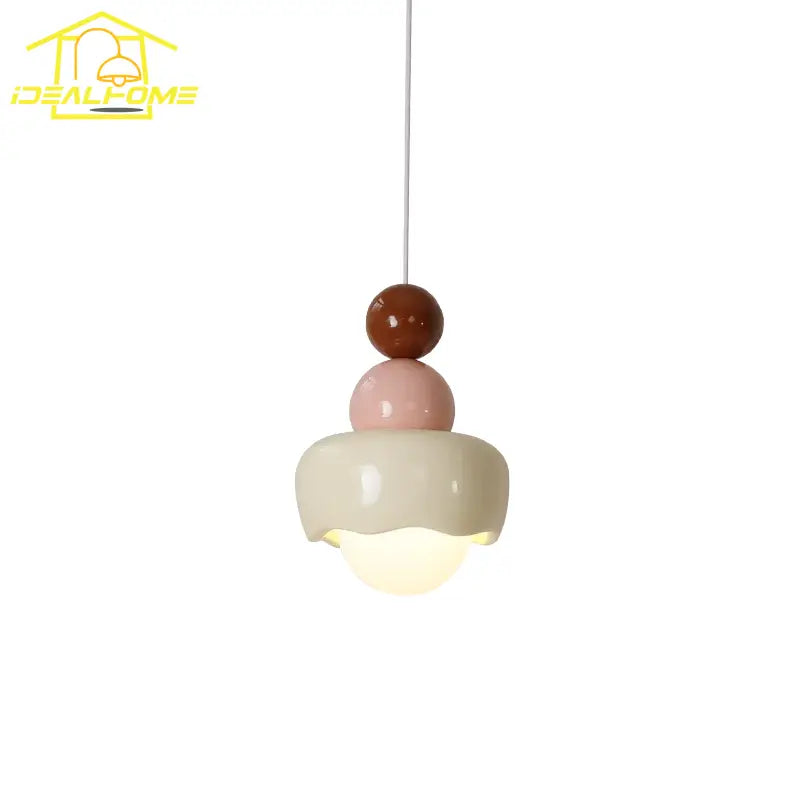 Pink Resin Pendant Light