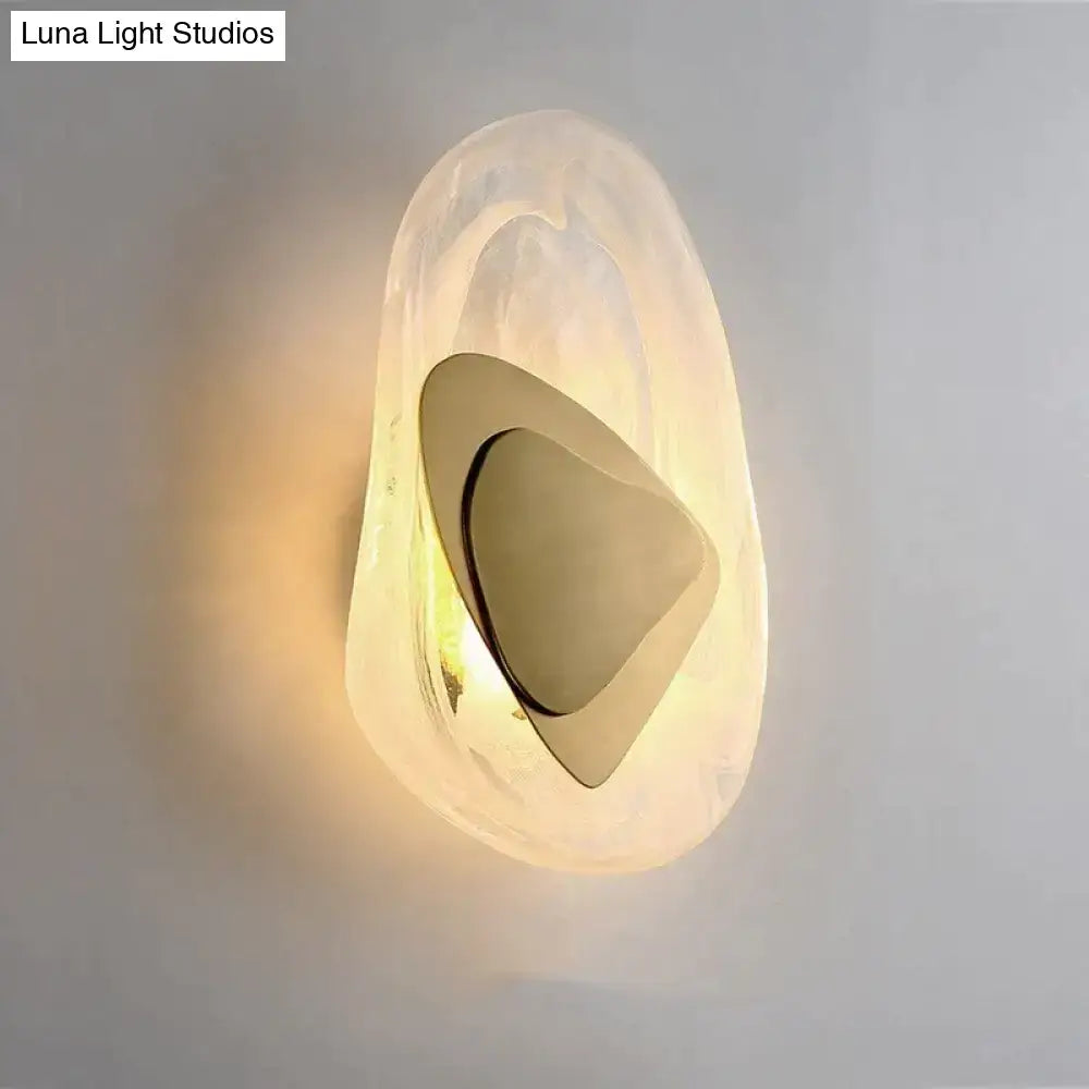 Black Minimalist Glass Wall Lamp