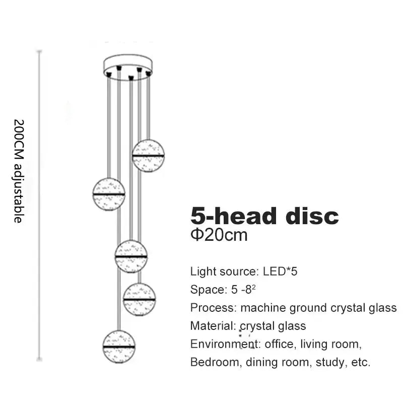 Crystal LED Living Chandelier