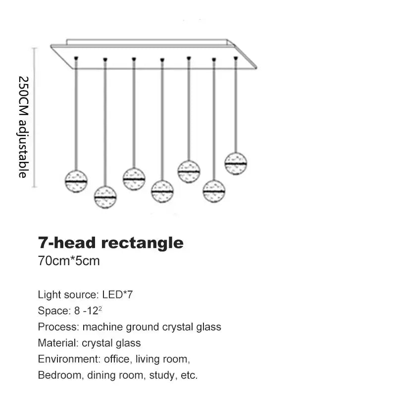 Crystal LED Living Chandelier