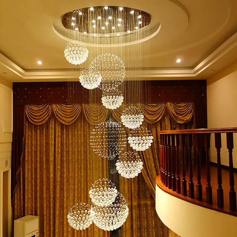 Industrial Crystal LED Chandelier