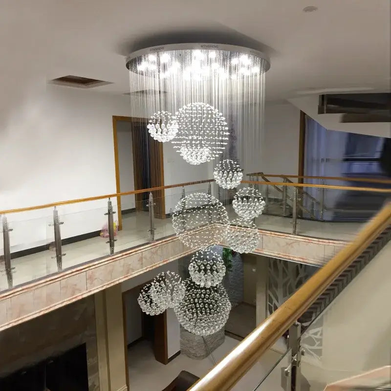 Industrial Crystal LED Chandelier