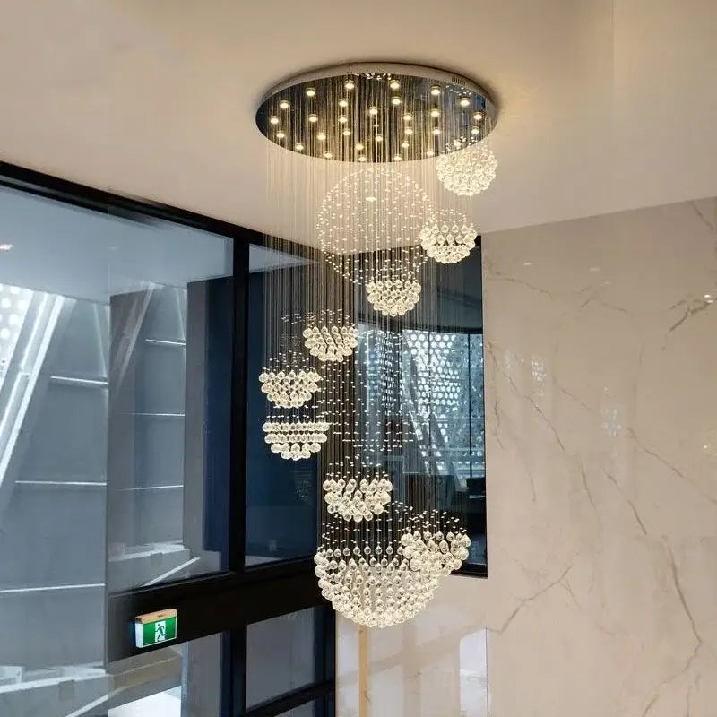 Industrial Crystal LED Chandelier