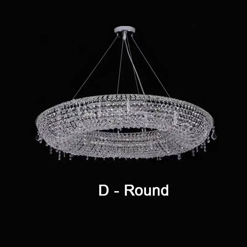 Crystal Bird Nest Chandelier with Adjustable Size