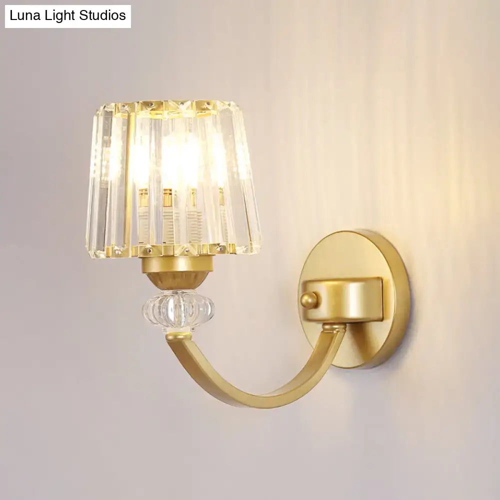 Crystal Black Gold Wall Lamp
