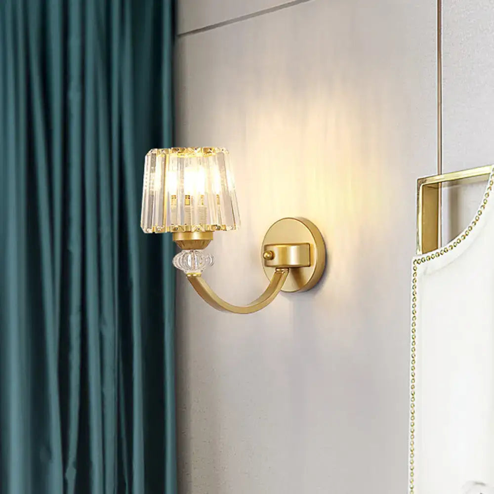 Crystal Black Gold Wall Lamp