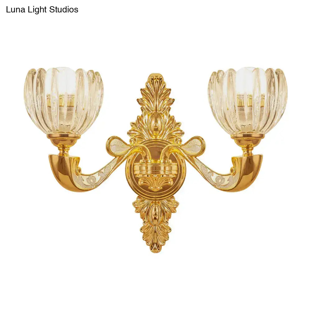 Crystal Gold Wall Sconce