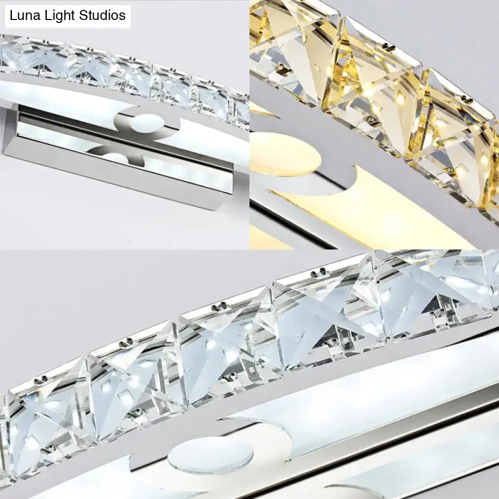 Crystal Champagne Bow Sconce