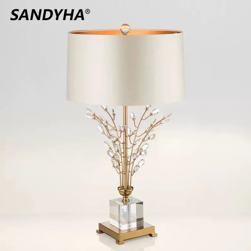 Crystal Gold Branch Lamp