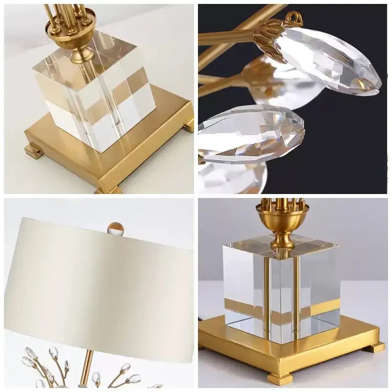 Crystal Gold Branch Lamp