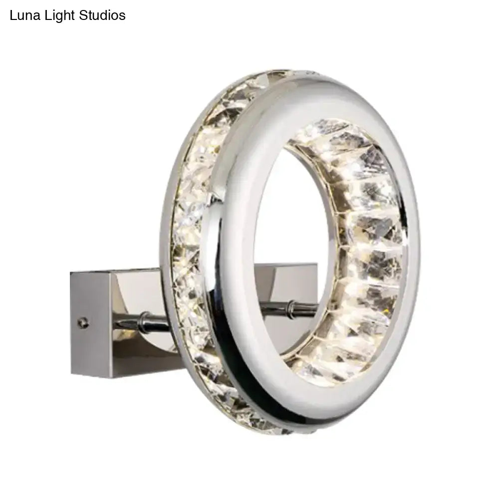 Nickel Ring Wall Sconce