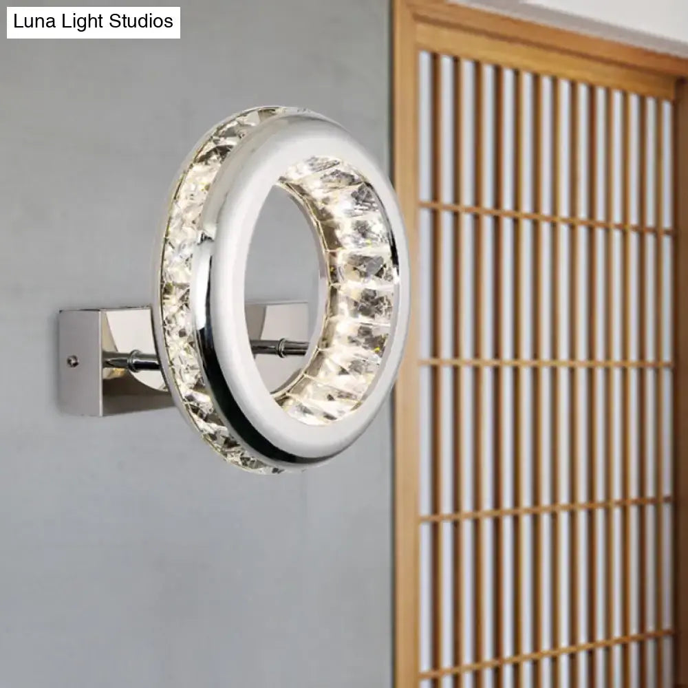 Nickel Ring Wall Sconce