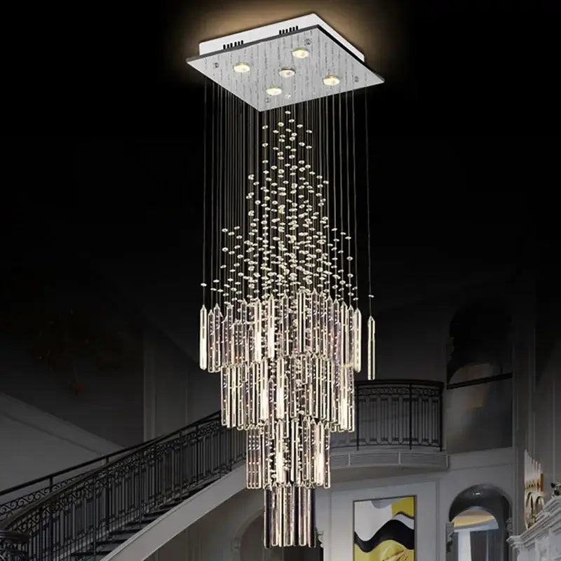 Tiered Crystal Column Light