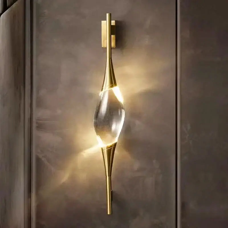 Crystal Copper Wall Sconce