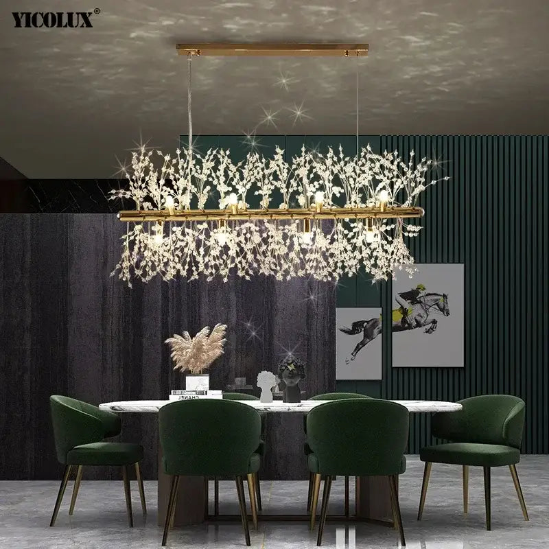 Golden Dandelion Chandelier
