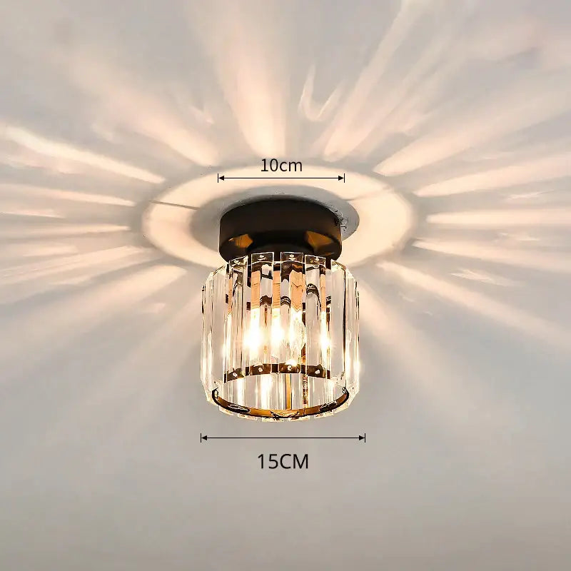 Gold Nordic Crystal 25cm Chandelier