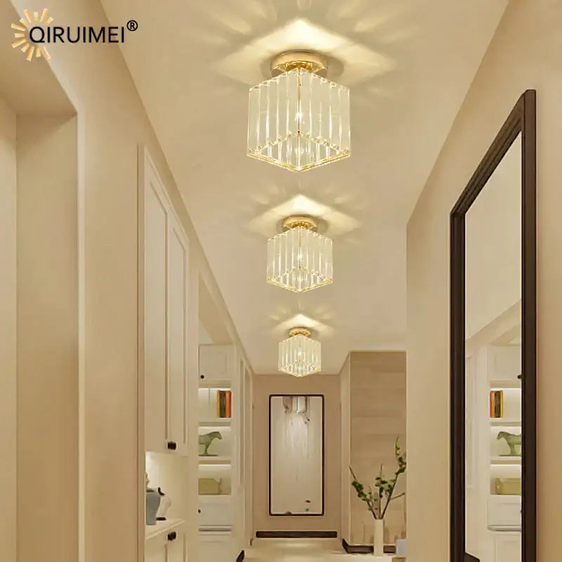 Gold Nordic Crystal 25cm Chandelier