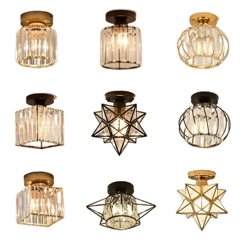 Gold Nordic Crystal 25cm Chandelier