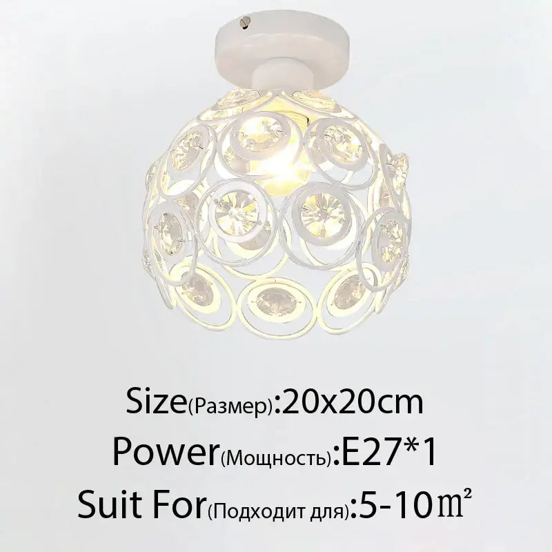 Gold Nordic Crystal 25cm Chandelier