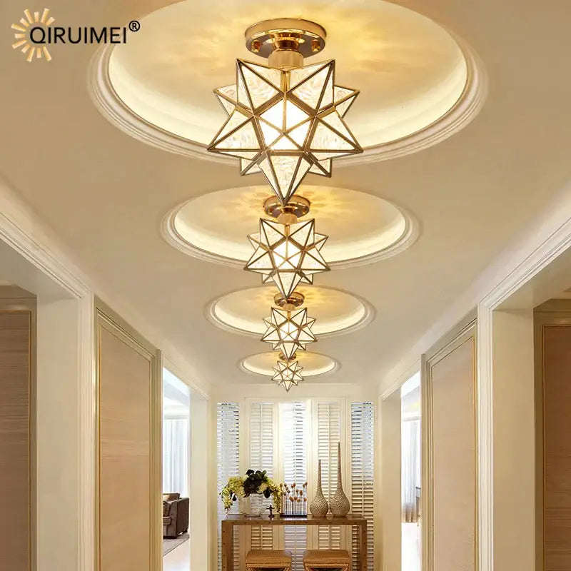 Gold Nordic Crystal 25cm Chandelier