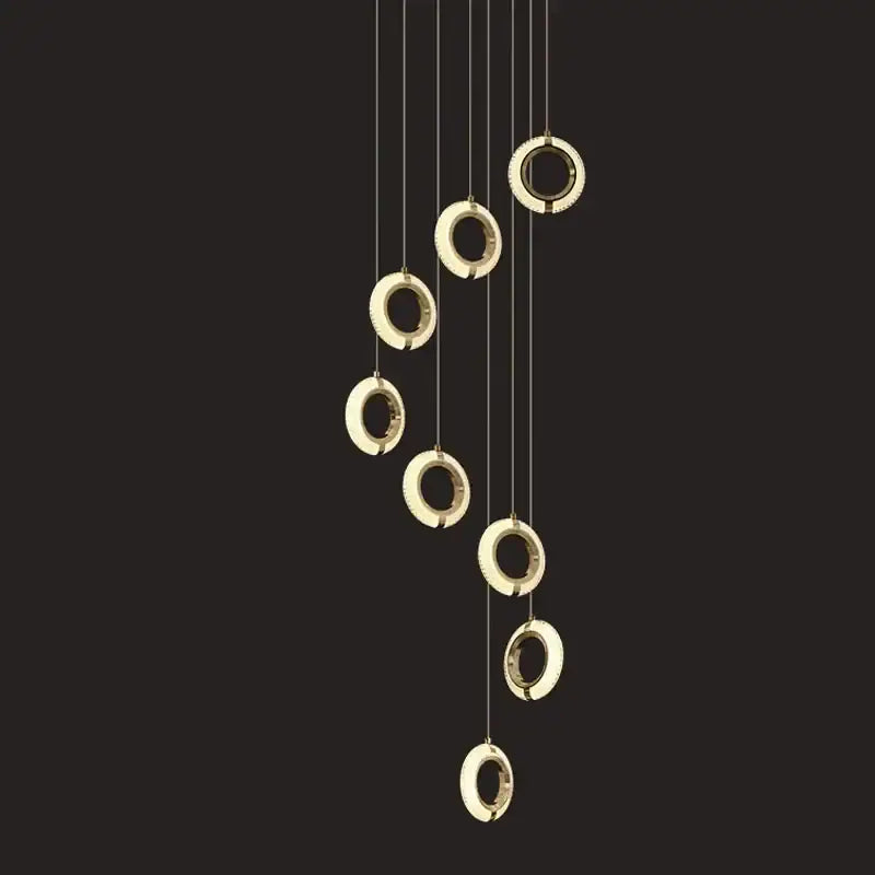 Gold Crystal LED 30-Light Dining Room Chandelier