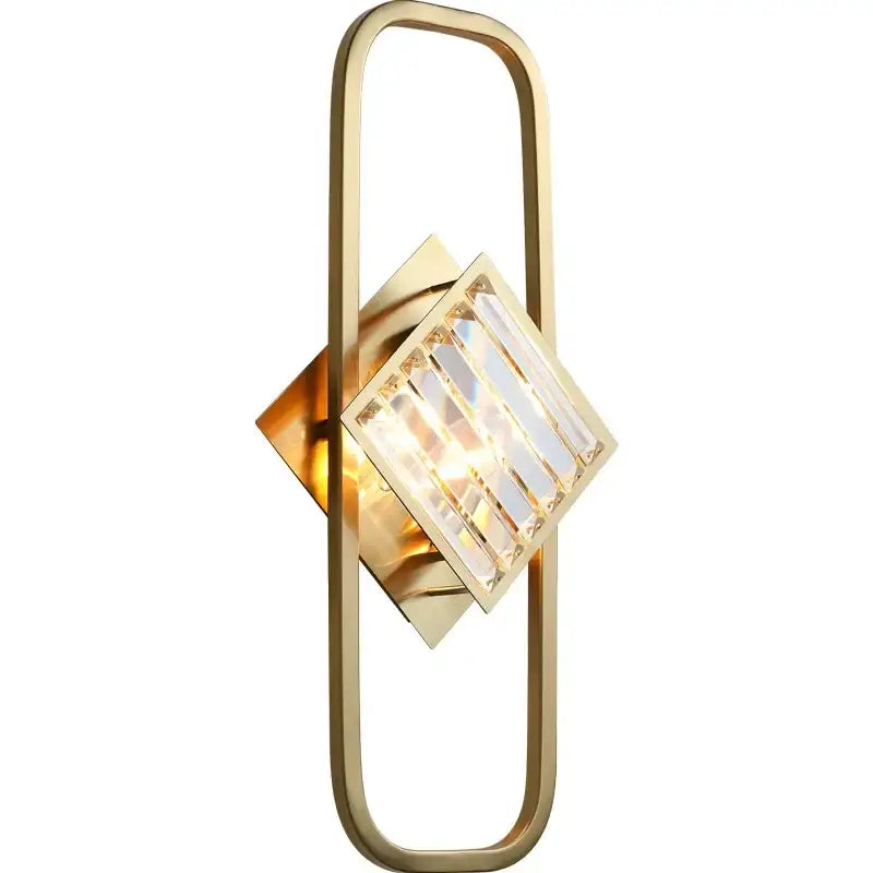 Gold Crystal Glass Wall Lamp