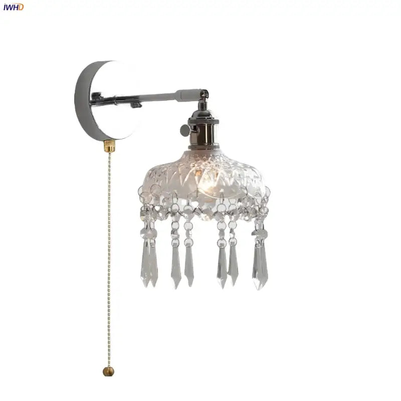 Crystal Iron Wall Sconce