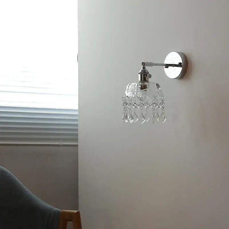 Crystal Iron Wall Sconce