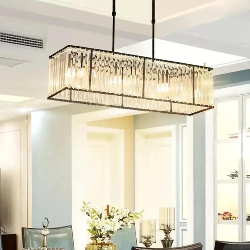Crystal Rectangle Island Light