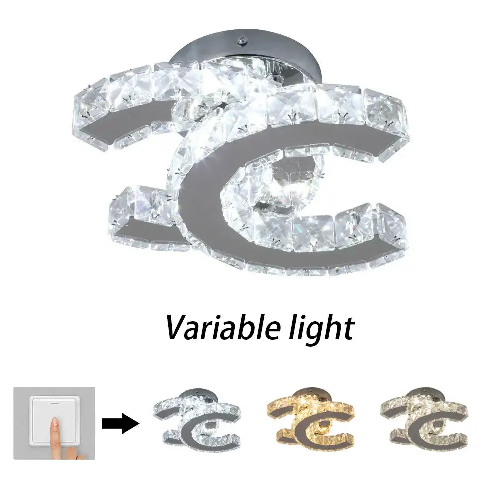 Crystal LED Ceiling Lamps
