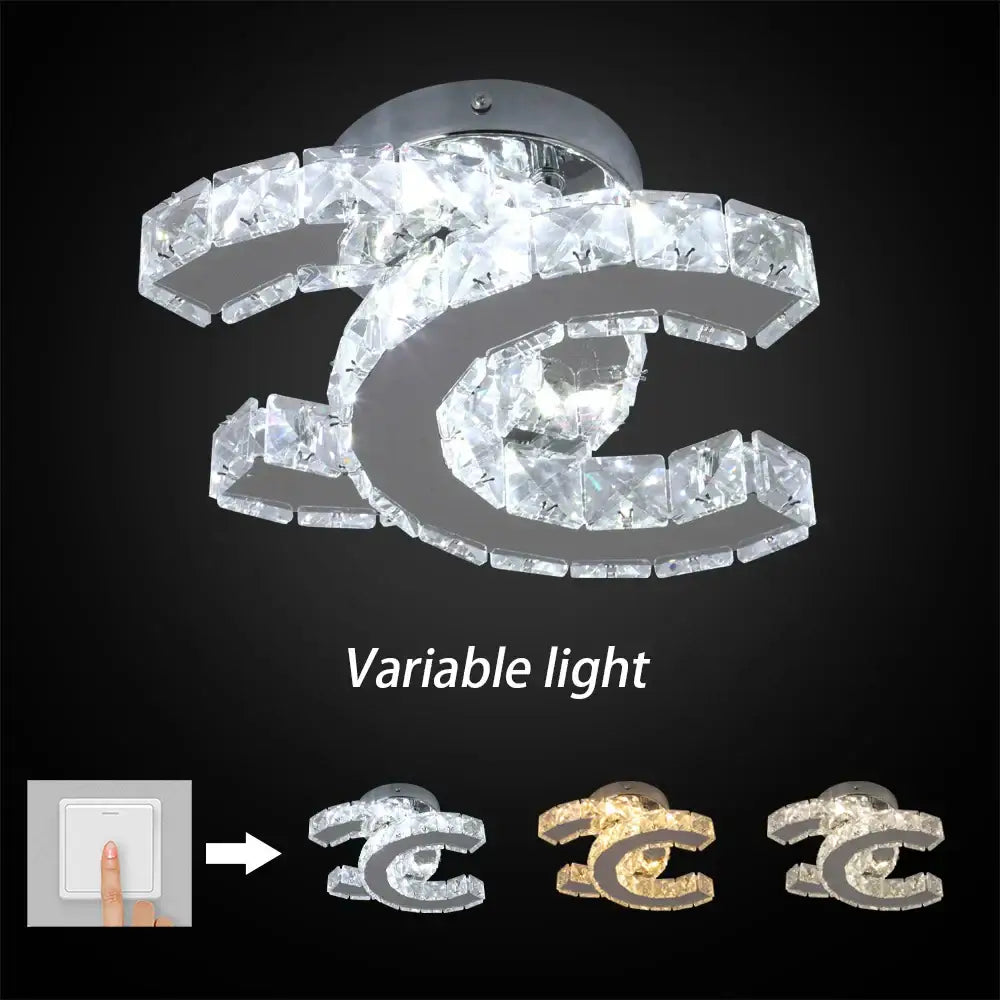 Crystal LED Ceiling Lamps