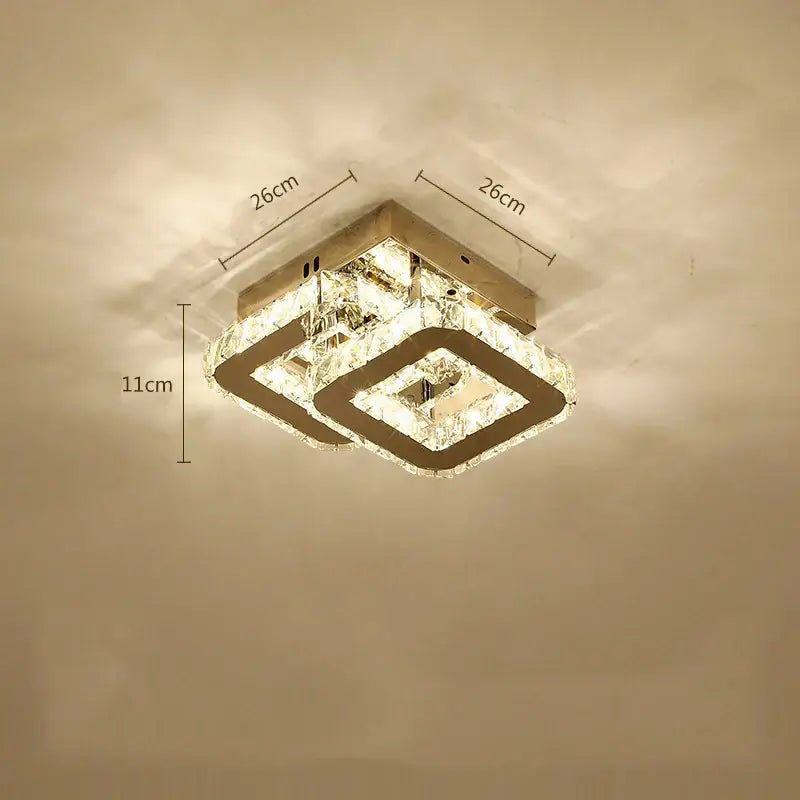 Crystal LED Ceiling Lamps