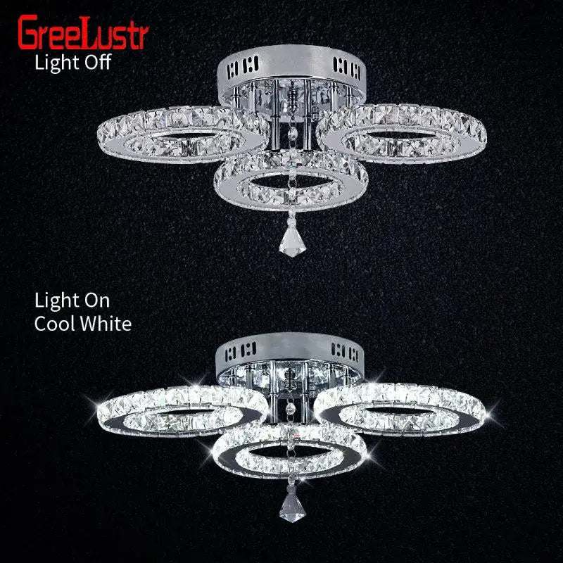 Crystal Ring Ceiling Chandelier