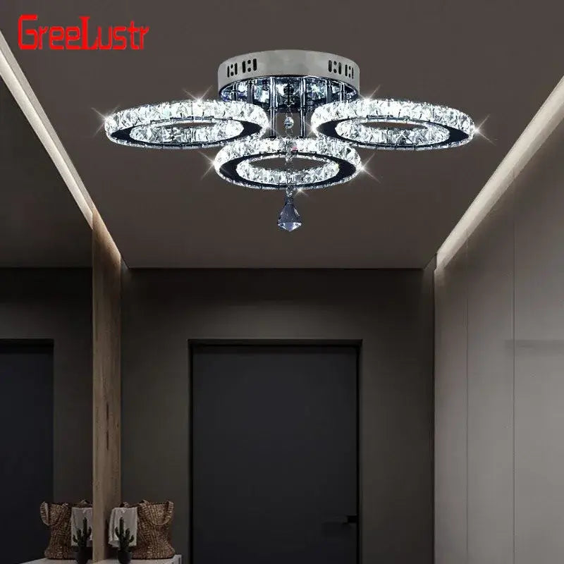 Crystal Ring Ceiling Chandelier