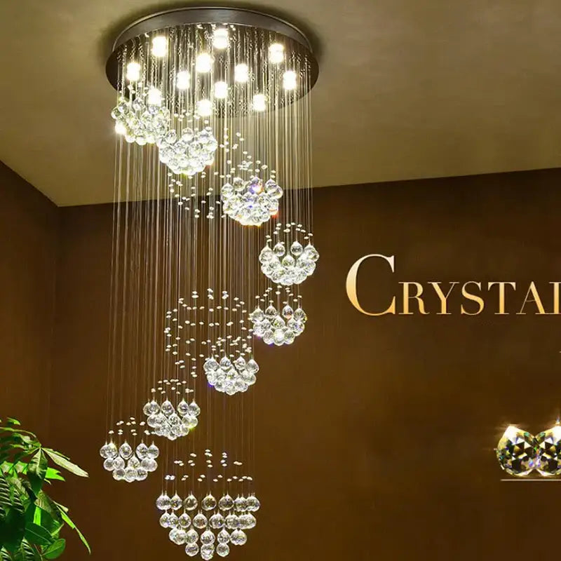 Crystal LED Villa Chandelier