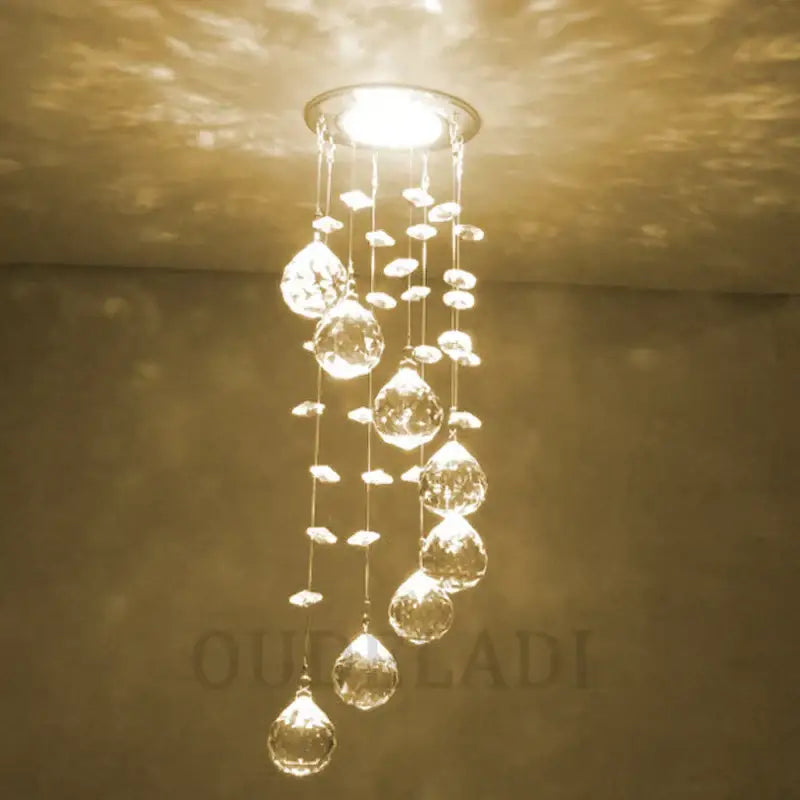 Crystal Teardrop Ceiling Downlight