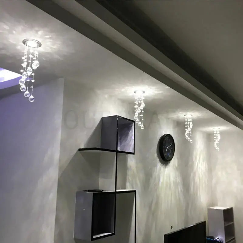 Crystal Teardrop Ceiling Downlight