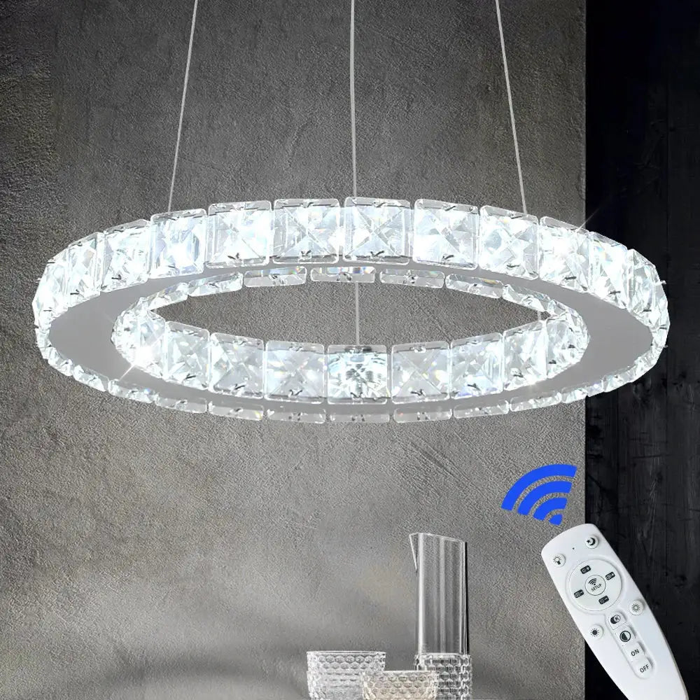 Crystal Adjustable Dining Area Pendant Chandelier