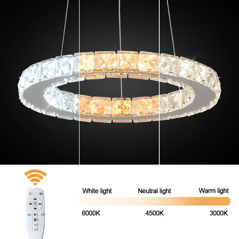 Crystal Adjustable Dining Area Pendant Chandelier
