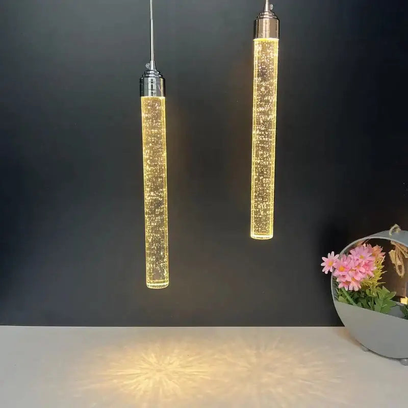 Gold Double Head Pendant Light