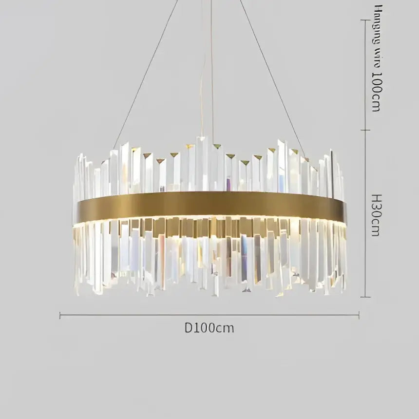 Crystal Ring 120cm Chandelier